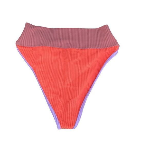 NWT NEW BEACH RIOT Emmy Swim Bikini Bottom in Oasis Colorblock M Beach Summer - Picture 4 of 9